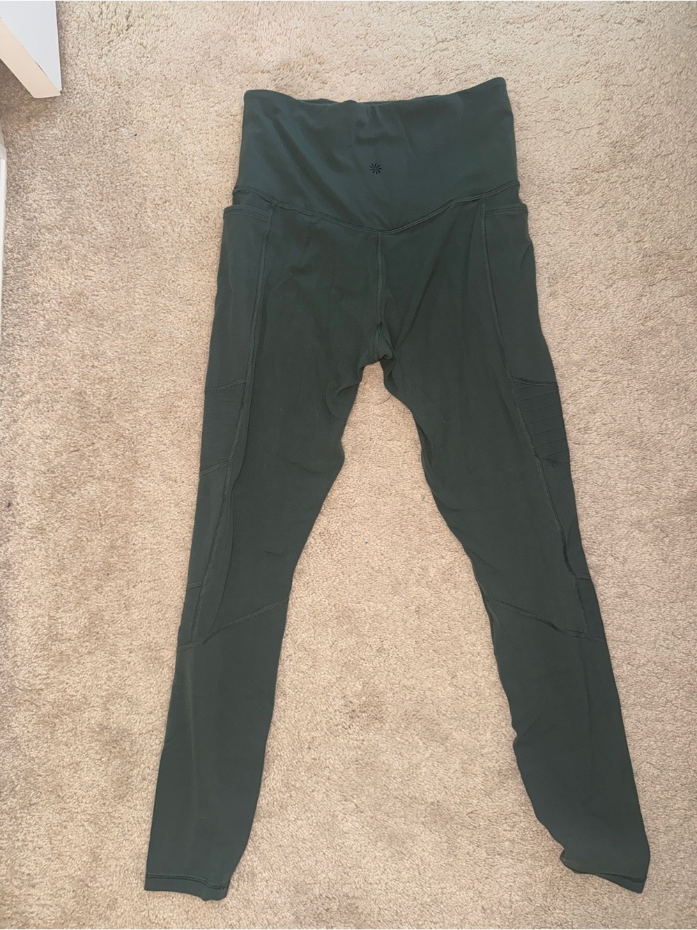 Athleta textured Forest Green Leggings